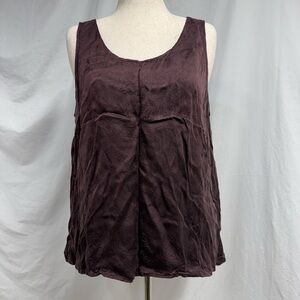 Eileen Fisher Scoop Neck Cupro Silky Tank Top